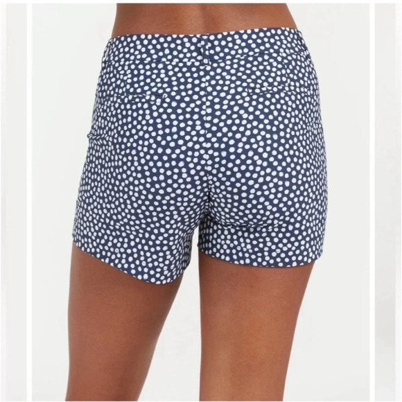 Spanx Navy Painted Polka Dot Sunshine 6" Shorts size extra large - Picture 10 of 12